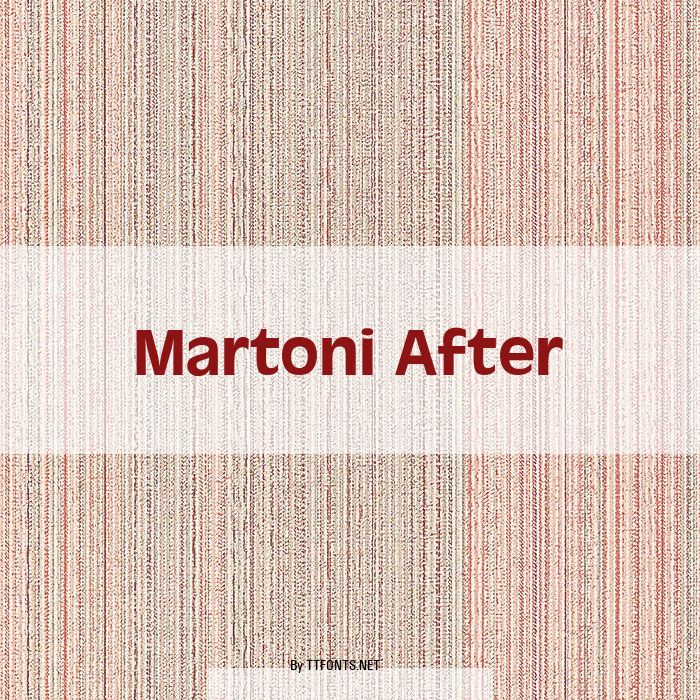 Martoni After example